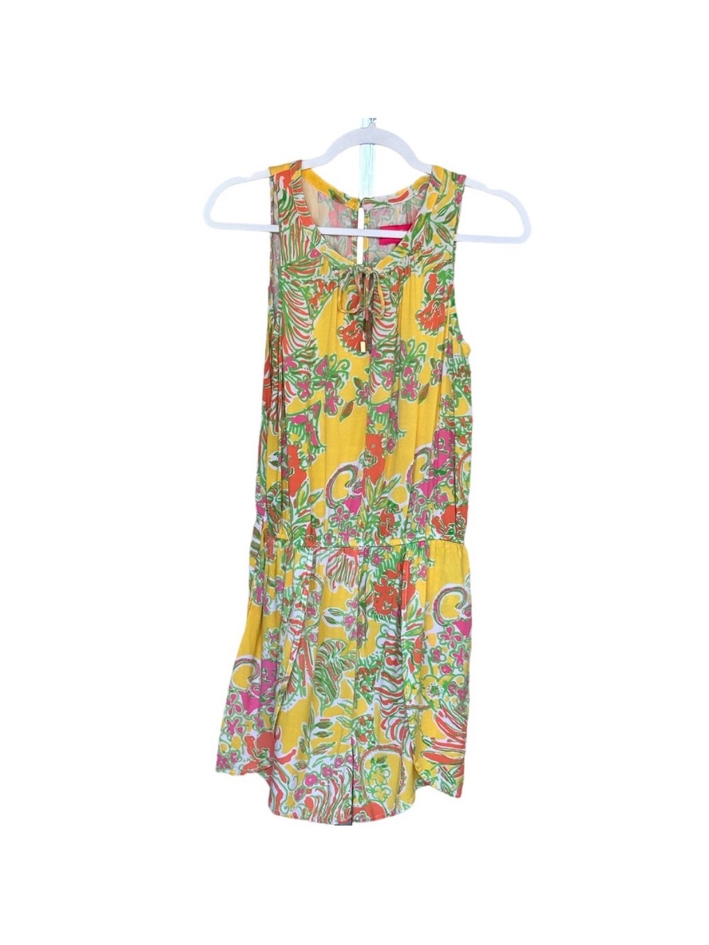 Lilly Pulitzer & Target Floral Print Romper W/ Pockets Size S